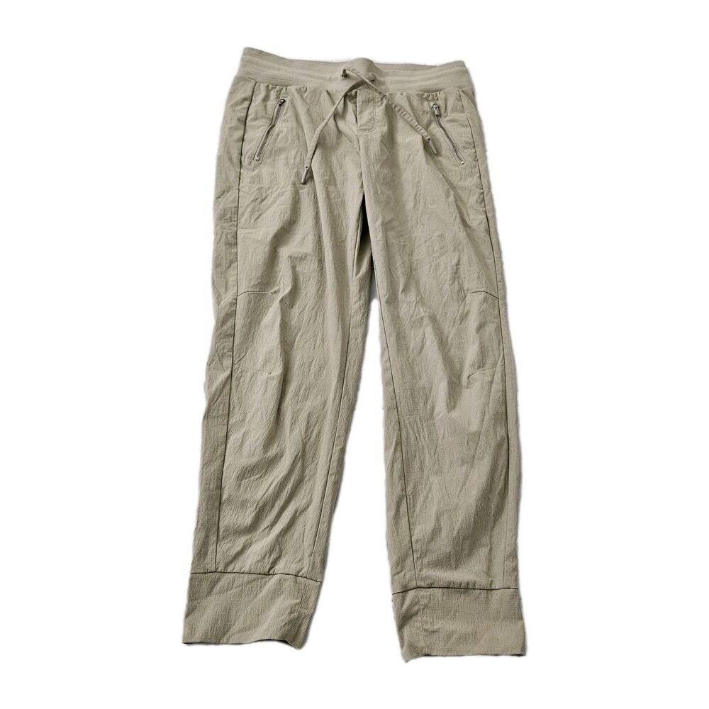 Athleta Trekkie North Joggers Womens 10 Beige Hiking Trail Pants High-Rise